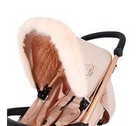 My Babiie Blush Pram Hood Fur Trim, 1 Count (Pack of 1)