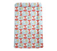 My Babiie Changing Mat - Padded, Waterproof, Raised Edges, Easy Wipe Clean, Baby Nappy Change Mat - Foxes