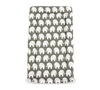 My Babiie Changing Mat - Padded, Waterproof, Raised Edges, Easy Wipe Clean, Baby Nappy Change Mat - Grey Elephants