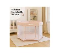 My Babiie Foldable Baby Playpen, Blush Blush