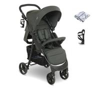 My Babiie MB30 Pushchair - from Birth to 4 Years (22kg), Easy Compact Fold, Large Shopping Basket, Adjustable Handle, Stroller Includes Cup Holder, Rain Cover - Forest Green