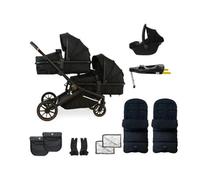My Babiie Mb33 Twin Travel System - Black Leopard