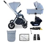 My Babiie MB450i 3-in-1 Travel System with Base - Steel Blue