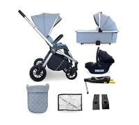 My Babiie MB450i 3-in-1 Travel System with Base - Steel Blue