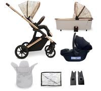 My Babiie MB500 3-in-1 Travel System Bundle - Rose Gold Marble