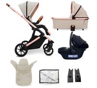 My Babiie MB500 3-in-1 Travel System Bundle - Rose Gold Stone