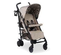 My Babiie MB51 Stroller - from Birth to 4 Years (22kg), Lightweight, Umbrella Fold, Travel Buggy for Toddlers, Pushchair Includes Footmuff, Cup Holder, Rain Cover - Fawn Leopard