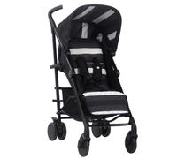 My Babiie MB51 LITE Stroller - from Birth to 4 Years (22kg), Lightweight, Umbrella Fold, Travel Buggy for Toddlers - Charcoal Stripes