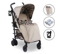 My Babiie MB51 Dani Dyer Leopard Lightweight Stroller, Sturdy & Protective, Lightweight Frame, Comfort, Manoeuvrability, Suitable from Birth to Maximum 22kg, with Cup Holder, Rain Cover and Footmuff