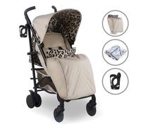 My Babiie MB51 Dani Dyer Leopard Lightweight Stroller, Sturdy & Protective, Lightweight Frame, Comfort, Manoeuvrability, Suitable from Birth to Maximum 22kg, with Cup Holder, Rain Cover and Footmuff