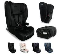 My Babiie MBCS80 Foldable Toddler to Booster Child Car Seat - Black | ISOFIX with Top Tether, Harness, R129, 76-150cm (Approx. 9-36kg, 15 Months - 12 Years), i-Size, Group 1/2/3, Forward Facing