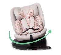 My Babiie MBCS200 360° Spin R129 Baby Car Seat - Top Tether, ISOFIX, Birth to 12yrs (40-150cm), i-Size, ERF, Group 0+/1/2/3, Rotating 360 Swivel - Pink Leopard