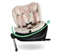 My Babiie MBCS400 Spin R129 Car Seat with Support Leg - Pink Leopard