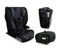 My Babiie MBCS80 Foldable Toddler to Booster R129 Child Car Seat - ISOFIX with Top Tether, Harness, 76-150cm (Approx. 9-36kg, 15 Months - 12 Years), i-Size, Group 1/2/3, Forward Facing - Black Leo