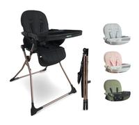 My Babiie MBHC2 Compact Folding Toddler Highchair - Rose Gold Black