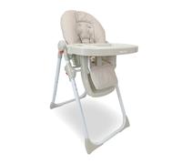 My Babiie MBHC8 Premium Highchair - Adjustable, 3 Recline Positions, 6 Height Settings, Removable Tray, Padded Seat, Foldable, for Toddler, from 6 Months to 3 Years (15kg) - Oatmeal