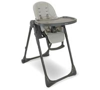 My Babiie MBHC9 Highchair from Birth - Newborn to 3 Years (15kg), Adjustable, 5 Recline Positions, 7 Height Settings, Removable Tray, Padded Seat, Foldable, Chair for Baby & Toddler - Grey