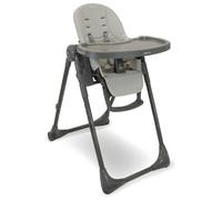 My Babiie MBHC9 Highchair from Birth - Newborn to 3 Years (15kg), Adjustable, 5 Recline Positions, 7 Height Settings, Removable Tray, Padded Seat, Foldable, Chair for Baby & Toddler - Grey