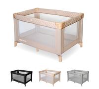 My Babiie MBTC1 Travel Cot from Birth to 15kg - Blush Pink | Lightweight, Easy Fold & Compact, Travel Bag, 120cm x 60cm Padded Mattress