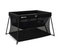 My Babiie MBTC3 Air-Light 3-in-1 Travel Cot, Bassinet, Playpen - Lightweight, from Birth to 15kg, Foldable, Travel Bag, Padded Mattress, Mesh Sides - Black