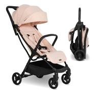 My Babiie MBX2 Compact Stroller - from Birth to 22kg, Foldable, Lightweight, Travel Buggy for Toddlers, Pushchair with UPF50+ Sun Canopy - Blush Pink