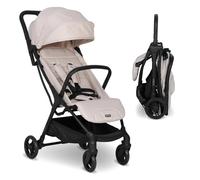 My Babiie MBX2 Compact Stroller - from Birth to 22kg, Foldable, Lightweight, Travel Buggy for Toddlers, Pushchair with UPF50+ Sun Canopy - Oatmeal