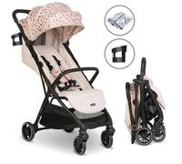 My Babiie MBX6 Auto-Fold Compact Stroller - Pink Leopard