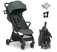 My Babiie MBX6 Autofold Stroller - from Birth to 4 Years (22kg), Foldable & Compact, Lightweight, Travel Buggy for Toddlers, Pushchair Includes Rain Cover - Forest Green