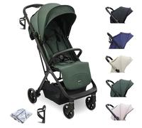 My Babiie MBX7 Autofold Stroller from Birth to 22kg (4 Yrs) - Forest Green | Foldable & Compact, Lightweight, Travel Buggy for Toddlers, Pushchair includes Rain Cover