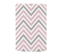 My Babiie Pink and Grey Chevron Changing Mat