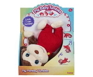 My Baby Tumbles Monkey Soft Huggable Cute Tumbling Toy for Ages 2+ 21cm Tall