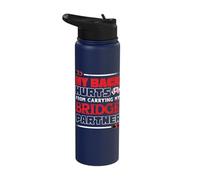 My Back Hurts from Carrying My Bridge Partner Bridge Player Stainless Steel Insulated Water Bottle