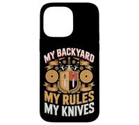 My Backyard My Rules My Knives Throwing Case for iPhone 14 Pro Max