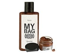 My Bag Brown Handbag Care Kit for Leather - Leather Balm & Scuff Dye Cream for use on Hangbags, Luggage, Shoes, Boots and Leather Clothing (Medium Brown)
