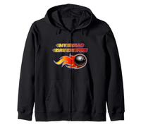 My Balls Are On Fire Bowling Ball With Flame Funny Bowler Zip Hoodie