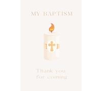 My Baptism Notebook: Favor - Thank You: Christening gift for guests