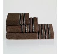 My Basic Stuff Cotton Towel Set | 500 GSM | Hand & Bath Towels | Ultra Soft & Absorbent | Chocolate - Cotton - Chocolate
