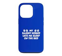 My Basset Hound Lets Me Sleep On The Bed Dog Owner Case for iPhone 13 Pro