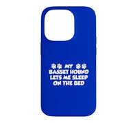 My Basset Hound Lets Me Sleep On The Bed Dog Owner Case for iPhone 14 Pro