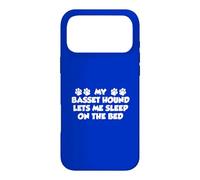 My Basset Hound Lets Me Sleep On The Bed Dog Owner Case for iPhone 17 Pro Max