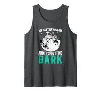 My Battery is Low and It's Getting Dark Tank Top, Men, Dark Heather Grey, Medium