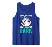 My Battery is Low and It's Getting Dark Tank Top, Men, Royal Blue, X-Large