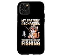 My Battery Recharges When I Think About Fishing Cat Case for iPhone 11 Pro