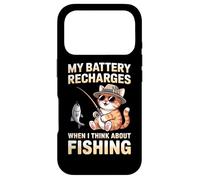 My Battery Recharges When I Think About Fishing Cat Case for iPhone 17 Pro