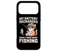 My Battery Recharges When I Think About Fishing Cat Case for iPhone 17 Pro Max