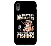 My Battery Recharges When I Think About Fishing Cat Case for iPhone XR