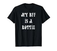 My BBF is a Rottie Dog Value Graphic T-Shirt, Men, Black, XL