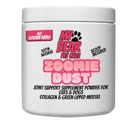 My Bear Pet Care Zoomie Dust - Advanced Joint & Tendon Support for Dogs - Pure New Zealand Green Lipped Mussel & Bovine Collagen Supplement - 4:1 Golden Ratio, 100% Natural, No Fillers (70g)
