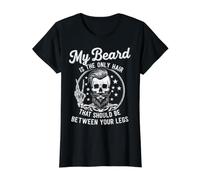 My Beard is The Only Hair that Should Be Between Your Legs Value Graphic T-Shirt, Women, Black, S