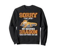 My Bearded Dragon Was Sitting On Me Reptile Pet Lizard Owner Sweatshirt